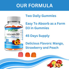 Greenfield Nutritions Halal Vitamin D3 Gummies on table for family daily use.
