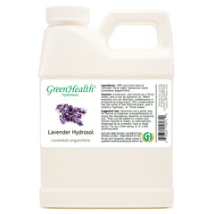 GreenHealth lavender hydrosol bottle front view for refreshing skincare use