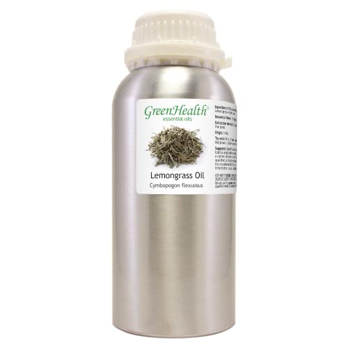 GreenHealth Lemongrass essential oil aluminum bottle preserves fragrance and freshness.