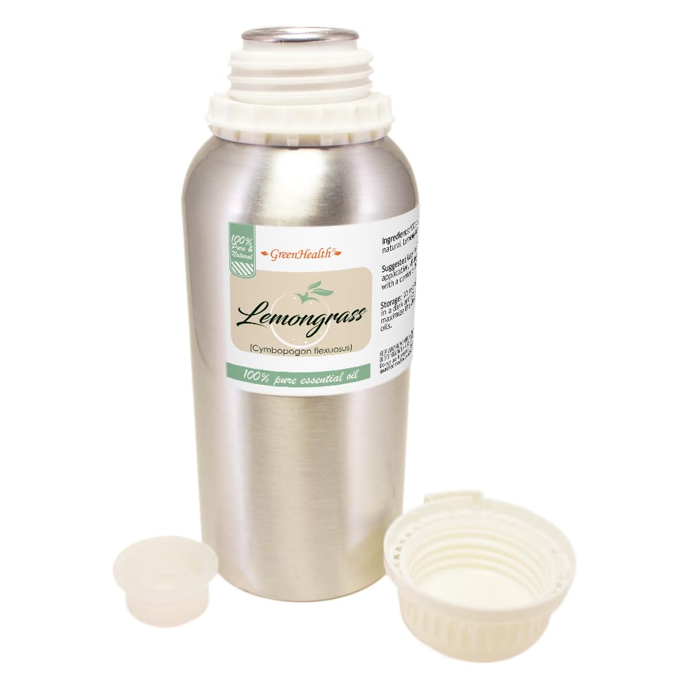 GreenHealth Lemongrass essential oil adds citrusy scent to candles and wax melts.