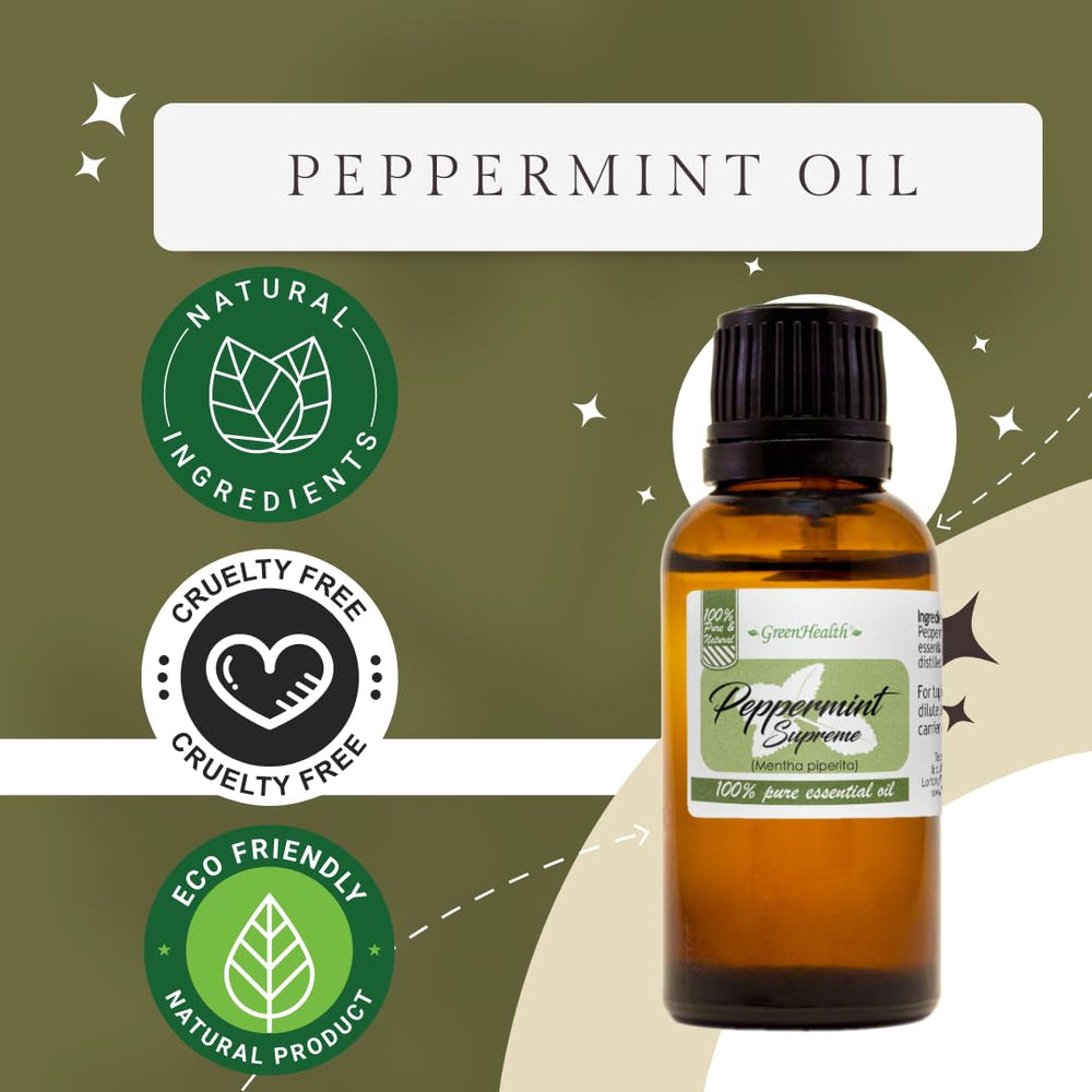 GreenHealth Peppermint Oil used in candle making for crisp aromas.