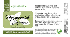 GreenHealth Peppermint Oil diffuser setup for a refreshing room scent.