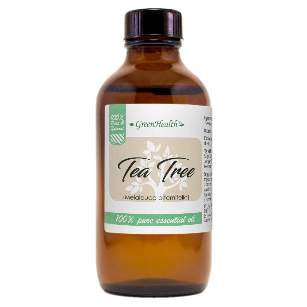 GreenHealth Tea Tree Oil 4oz bottle for pure aroma ready for diffusers