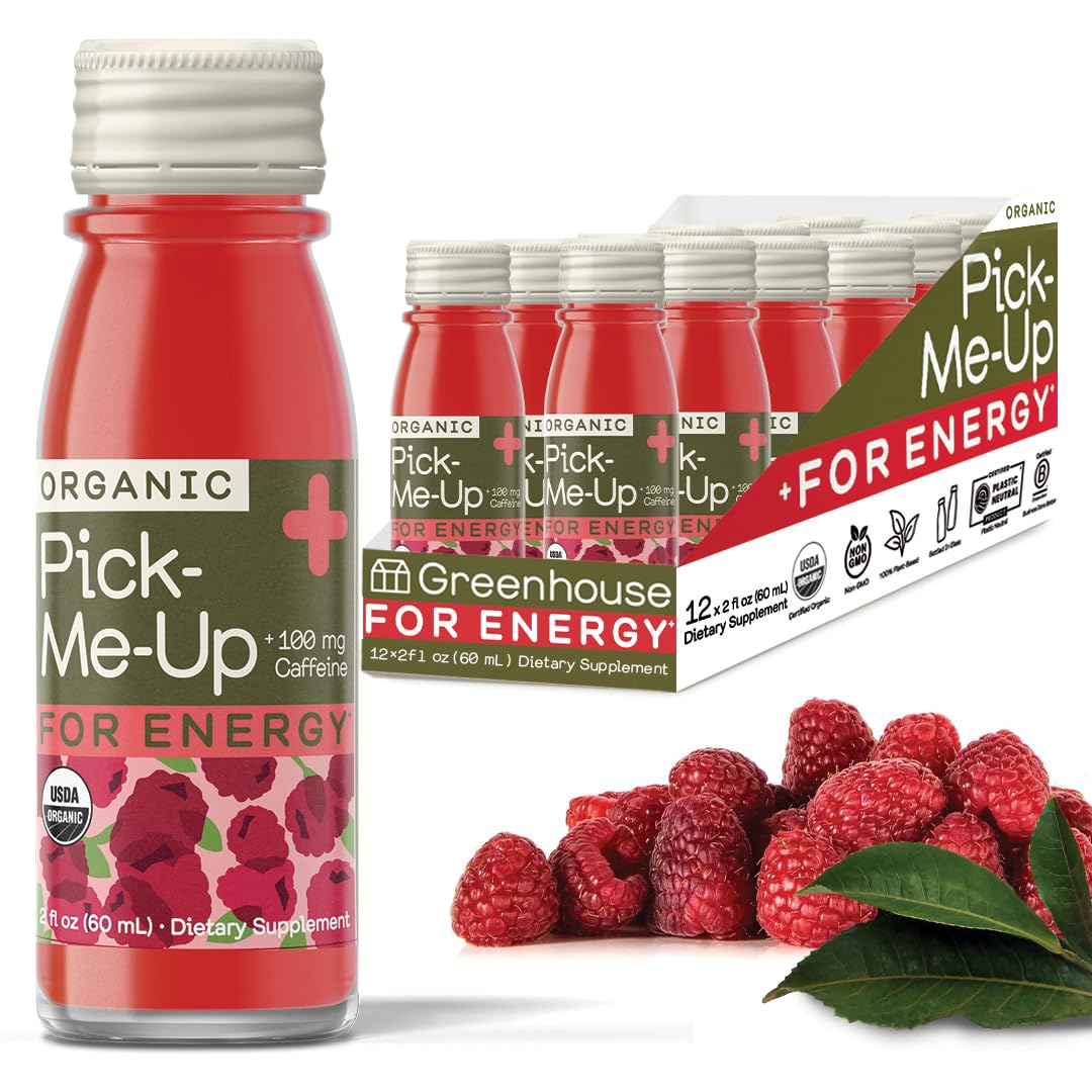 Greenhouse Juice Co energy shot yerba mate bottle for steady natural energy.