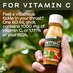Greenhouse Juice Co. Farma-C+ shot twelve-pack designed for effortless on-the-go immunity.