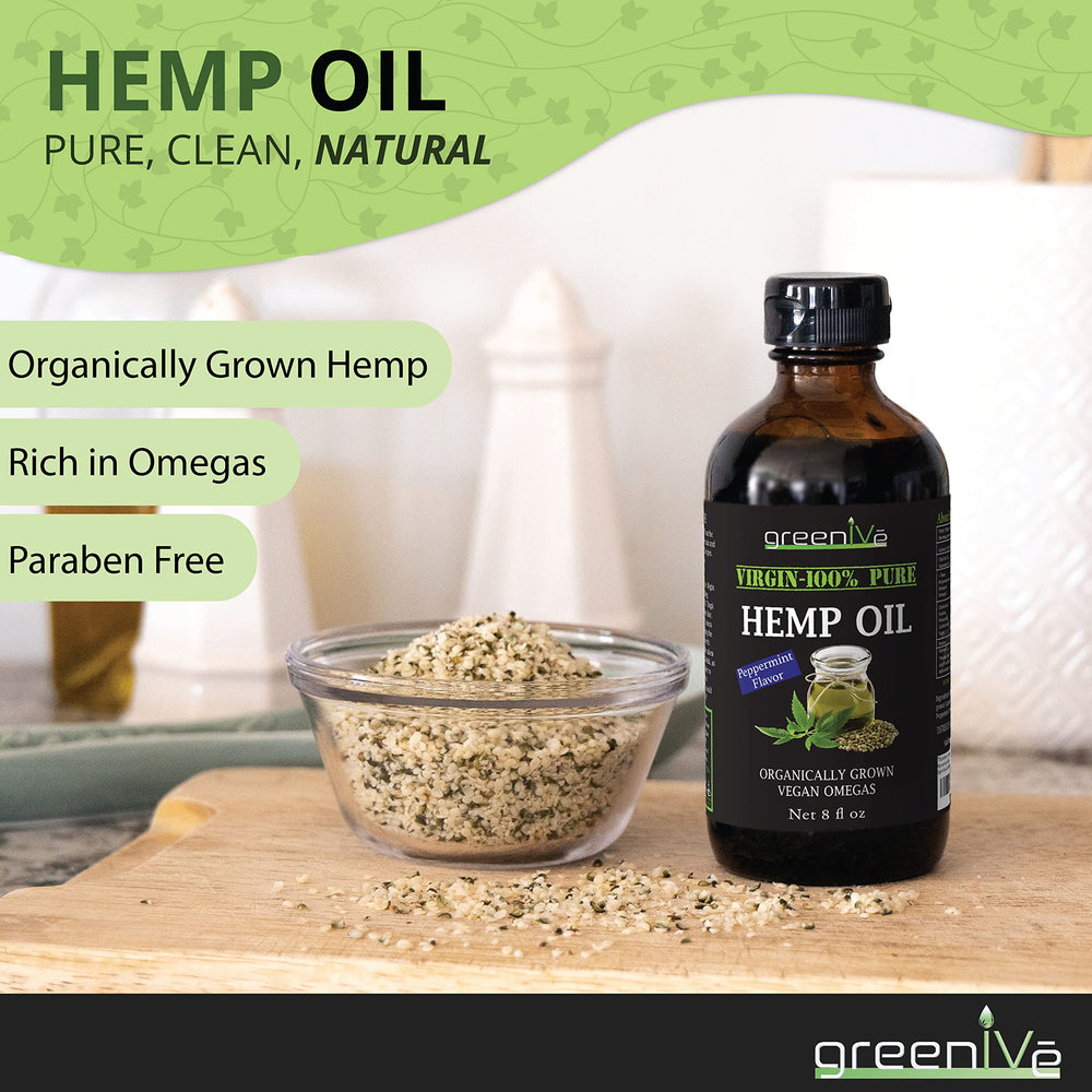 GreenIVe hemp oil on a salad as an easy dressing option