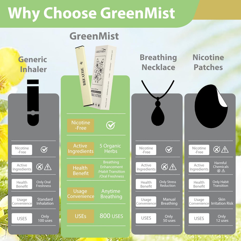GreenMist Mullein Diffuser Pen in use delivering a cool, refreshing aroma