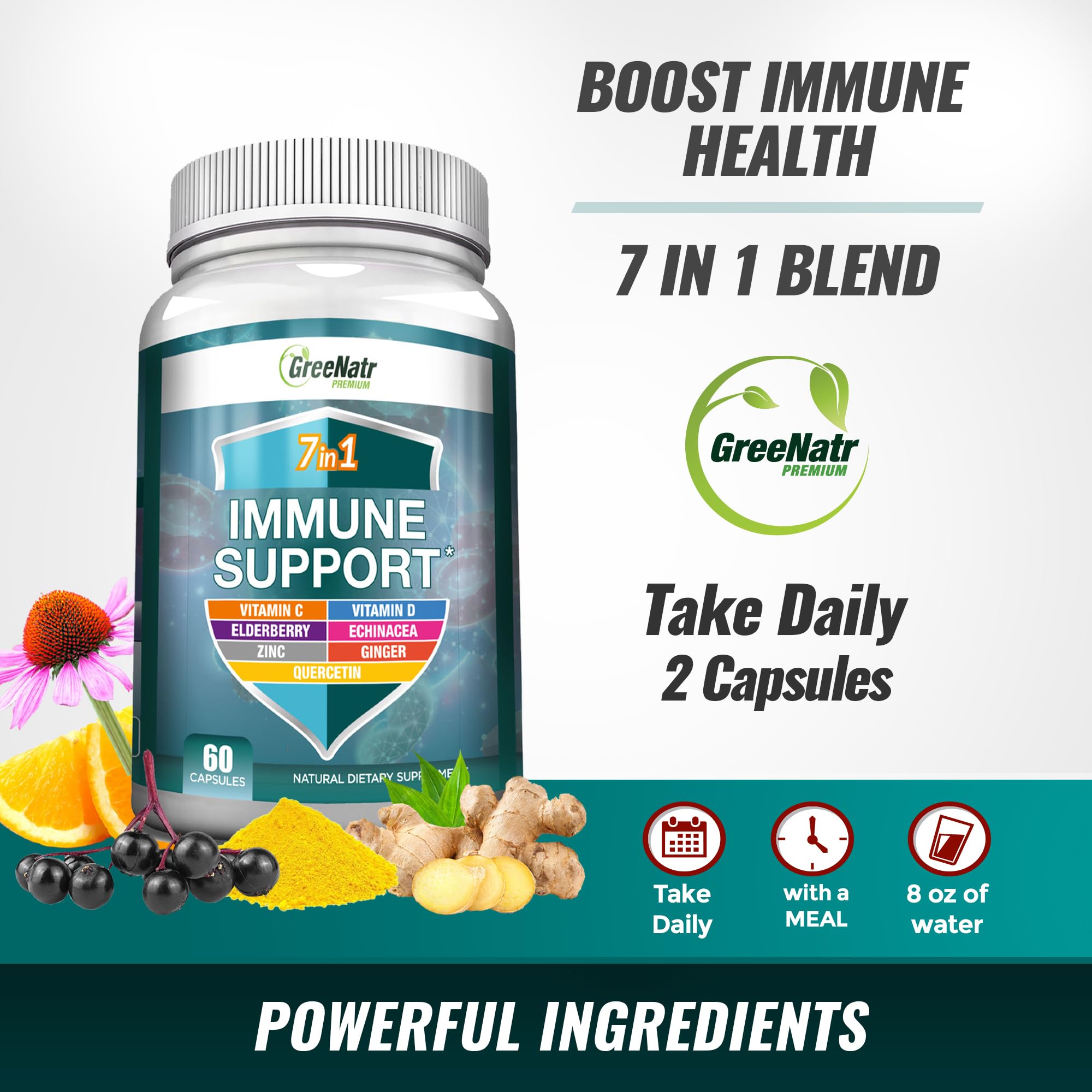 GreeNatr taking capsules demonstrates a simple daily routine