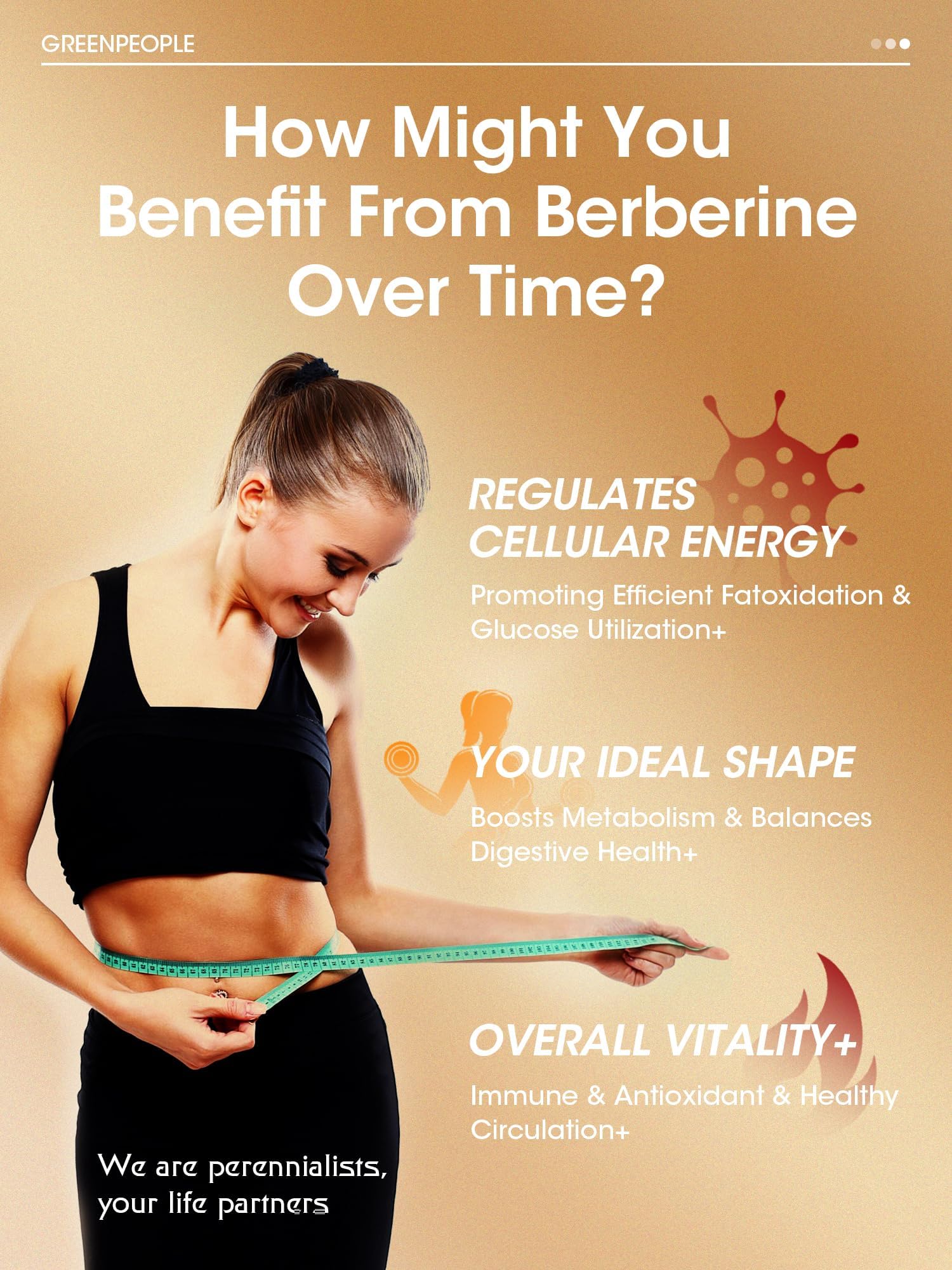 GREENPEOPLE berberine HCL travel pack fits into gym bag