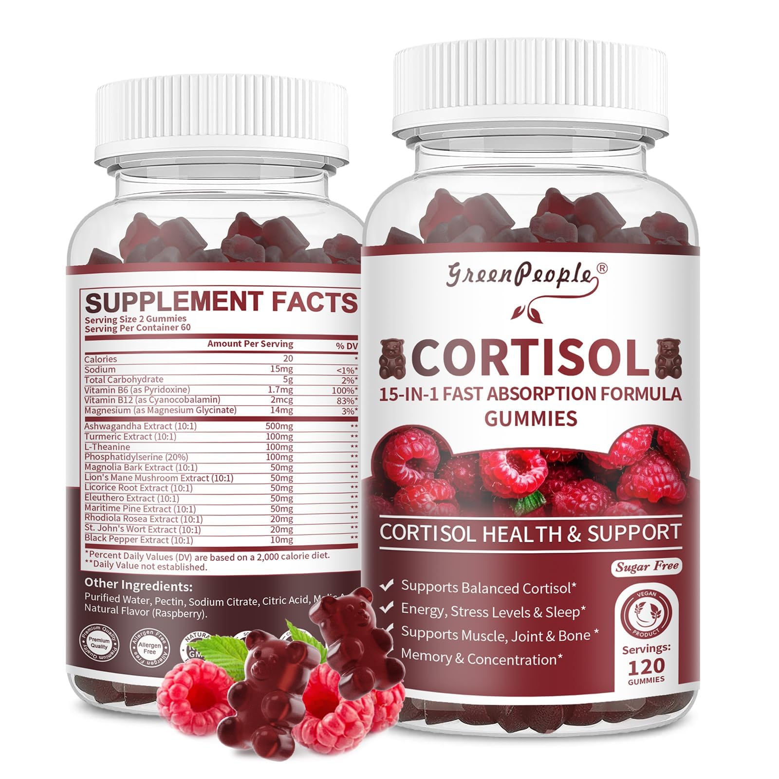 GREENPEOPLE Cortisol Gummies desk moment ready for self-care