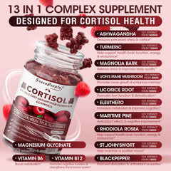 GREENPEOPLE Cortisol Gummies on-table scene for easy daily use