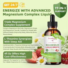 GREENPEOPLE magnesium dropper pouring drops for easy daily dosage