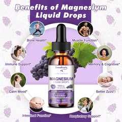 GREENPEOPLE Magnesium Glycinate Liquid Drops dropper showing precise dosing.