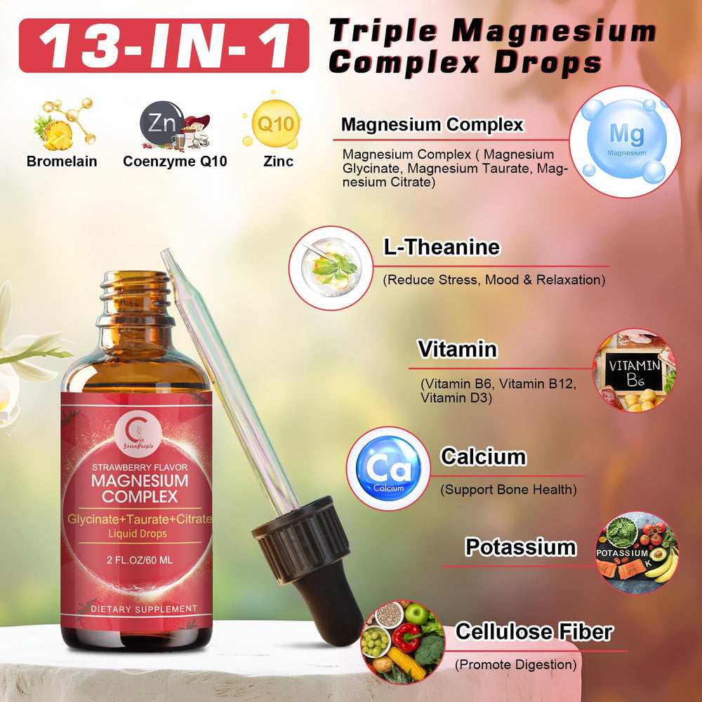 GreenPeople drops with dropper show easy, fast-absorbing magnesium for evenings.