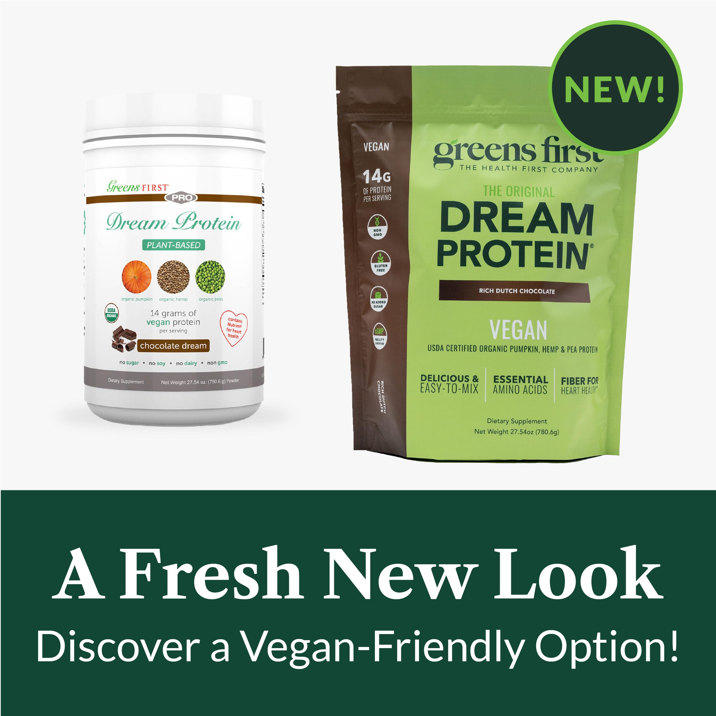 Greens First Dream Protein stevia sweetener icon highlight natural flavor
