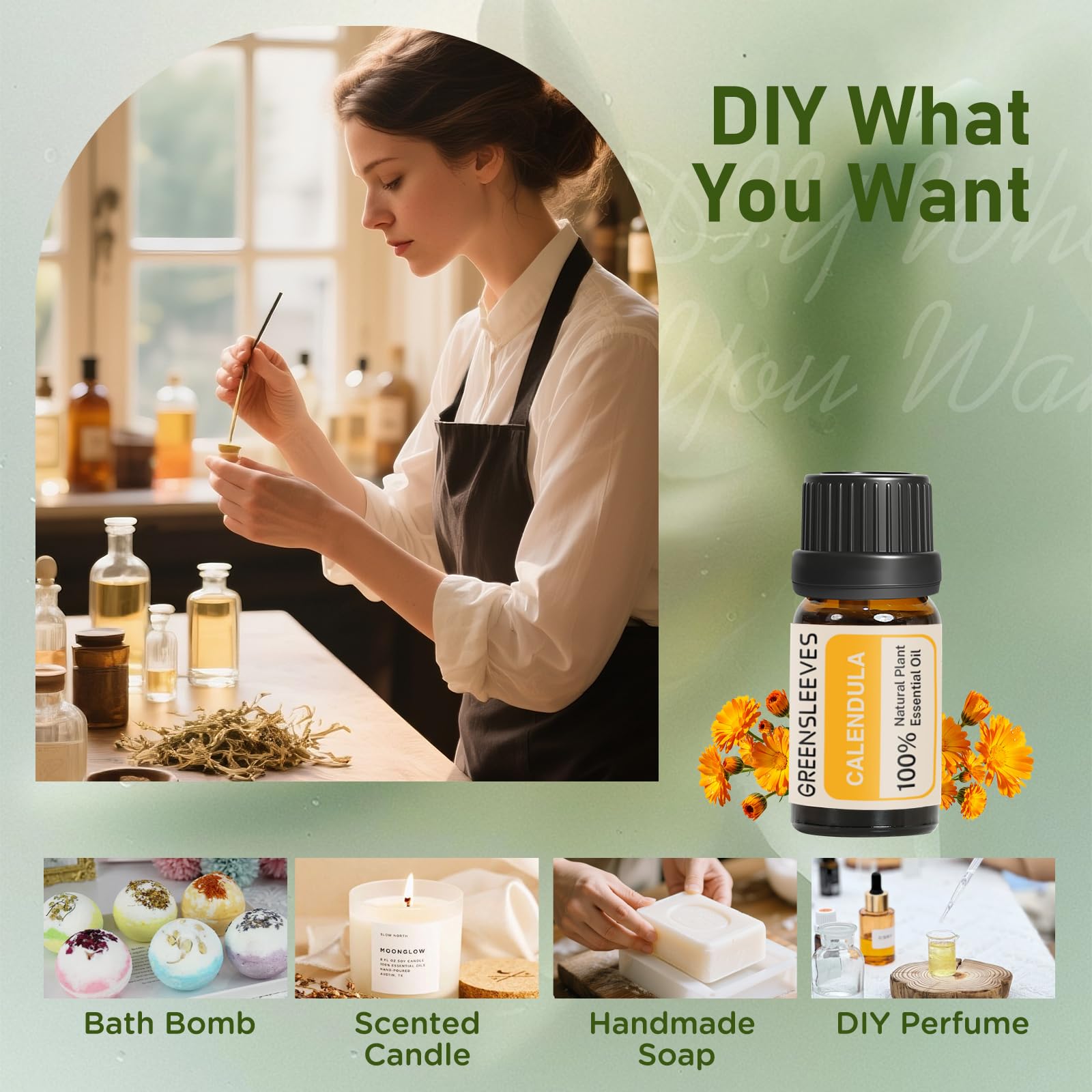 GREENSLEEVES Calendula oil for soap-making and DIY crafts.