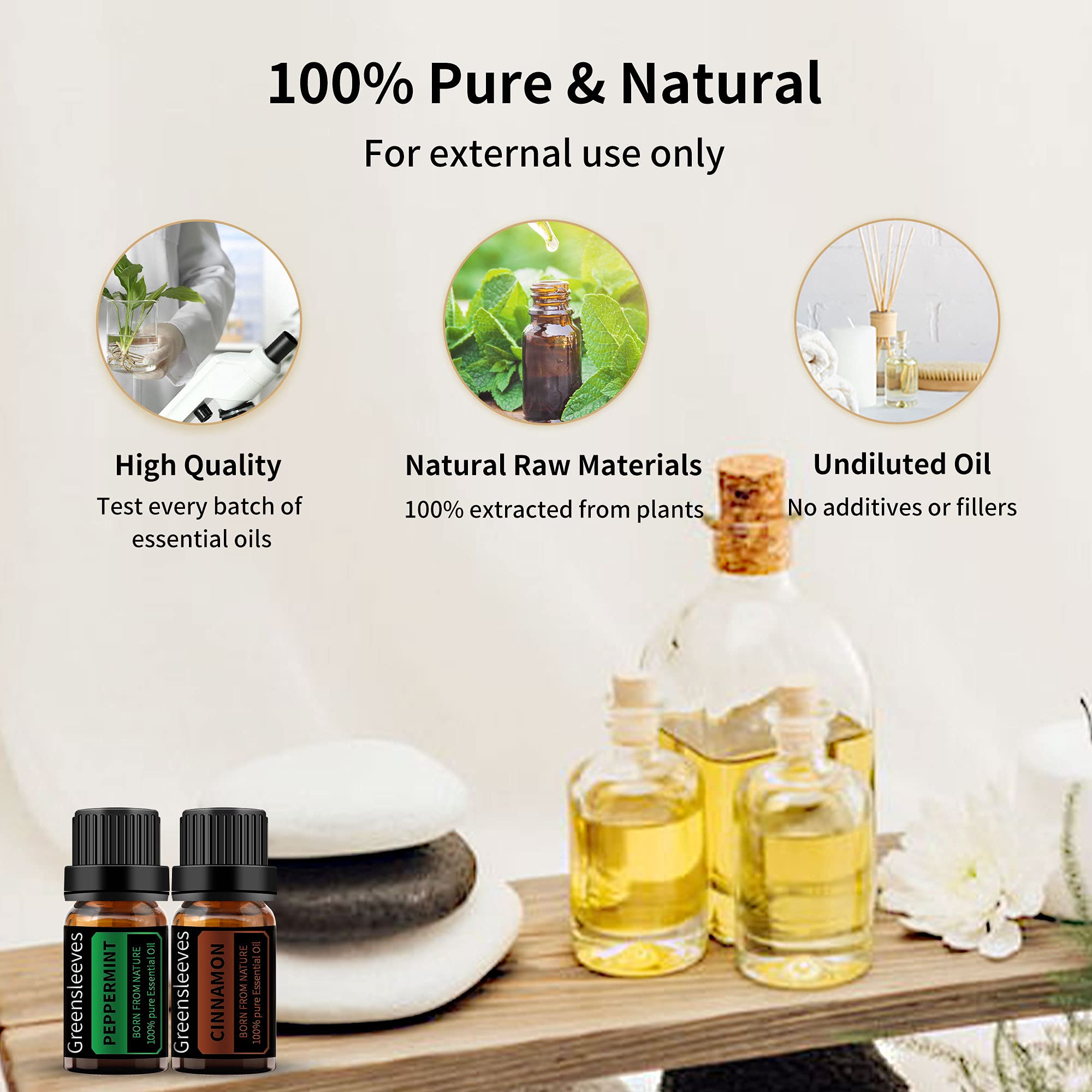 GREENSLEEVES DIY blend prep for custom scents and skincare.