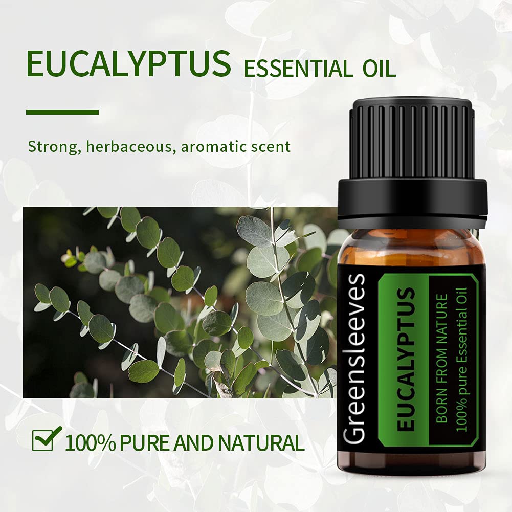 GREENSLEEVES eucalyptus oil in diffuser brightening living spaces.