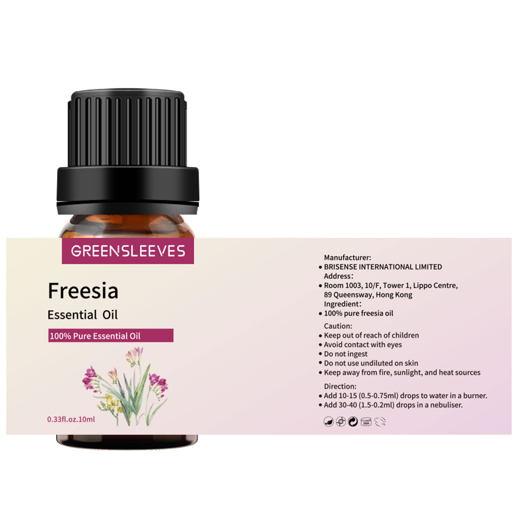 GREENSLEEVES Freesia diffuser blend demonstrates easy aromatherapy across rooms.