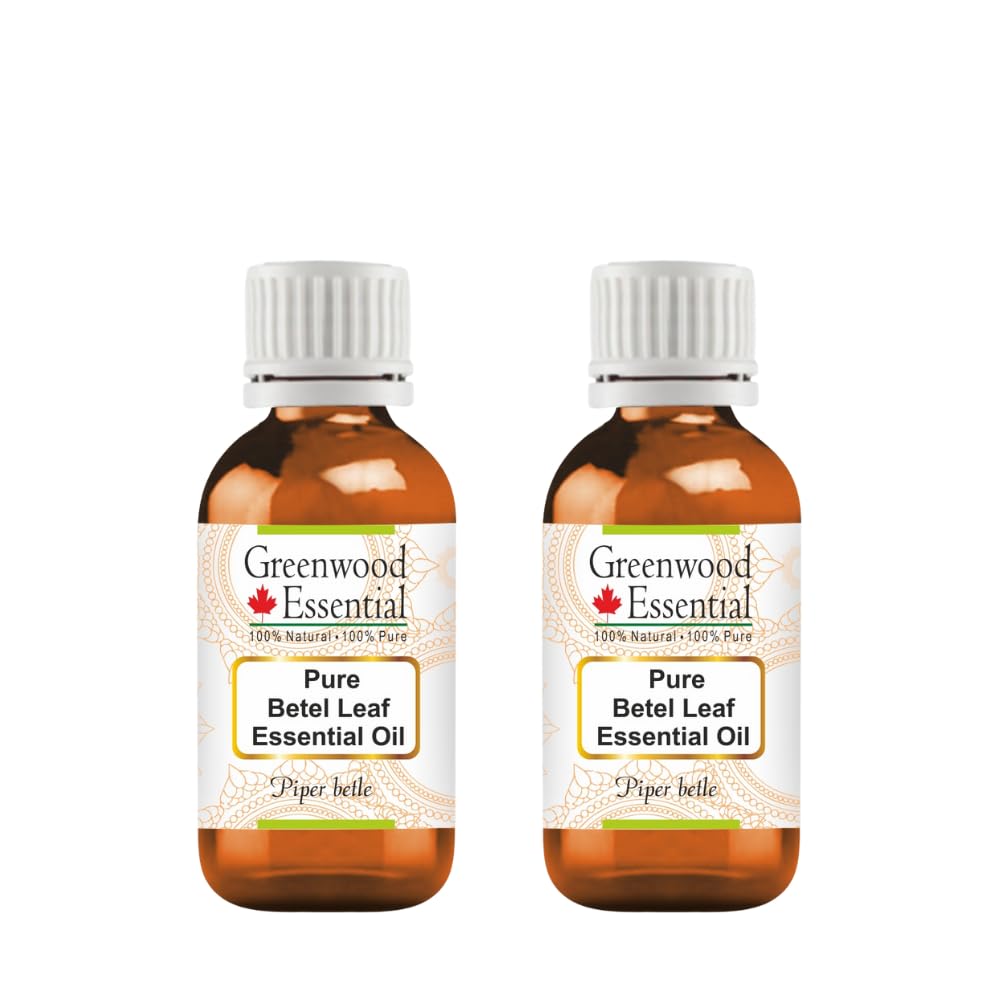 Greenwood Essential Betel Leaf Oil bottles pack in amber glass preserves potency and freshness.