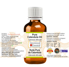 Greenwood Essential Calendula Oil fine texture suggests fast-absorbing, non-greasy feel.