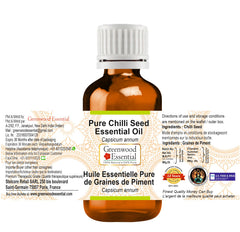 Greenwood Essential Chilli Seed Oil drops ready for diffuser aromatics and relaxation.