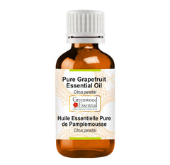 Greenwood Essential Grapefruit Oil bottle in amber glass preserves potency for daily use