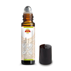 Greenwood Essential Immunity Booster leaves and oil drop highlighting a plant-based scent profile.