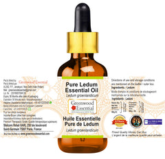 Greenwood Essential Ledum steam-distilled oil with clean, natural aroma.