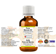 Pour shot of Greenwood Essential Marula Oil for easy application.