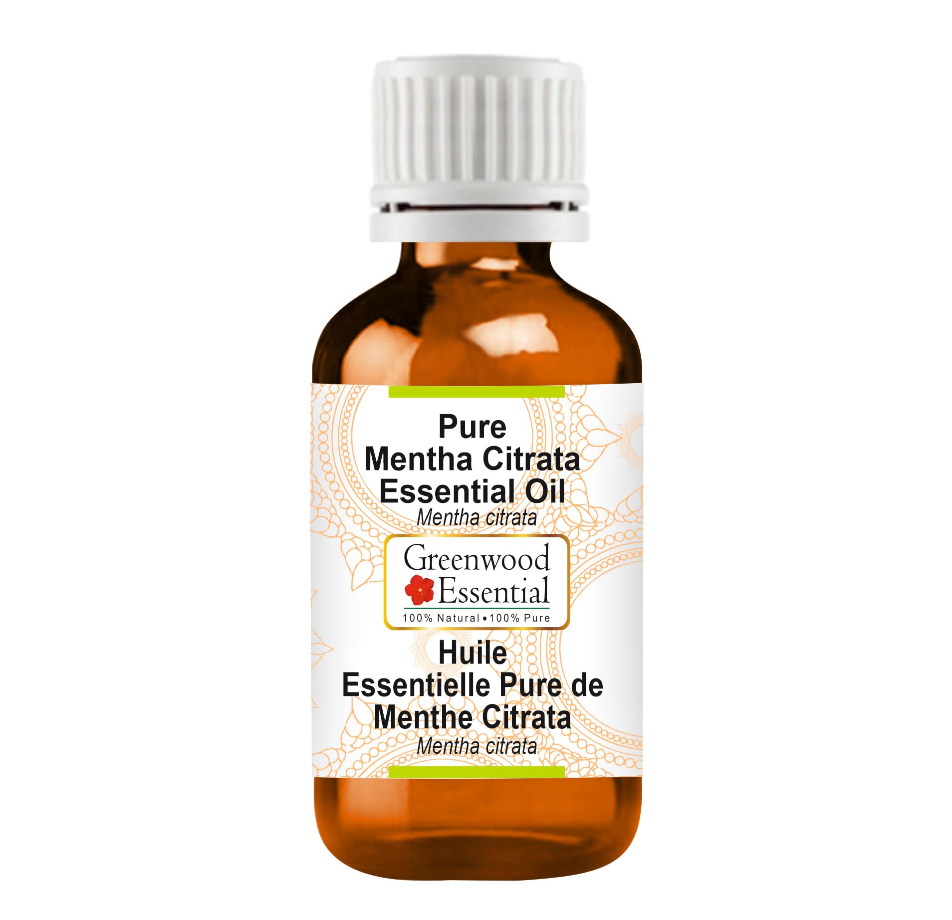 Greenwood Essential Mentha Citrata bottle front, ideal for diffusion and skincare routines.