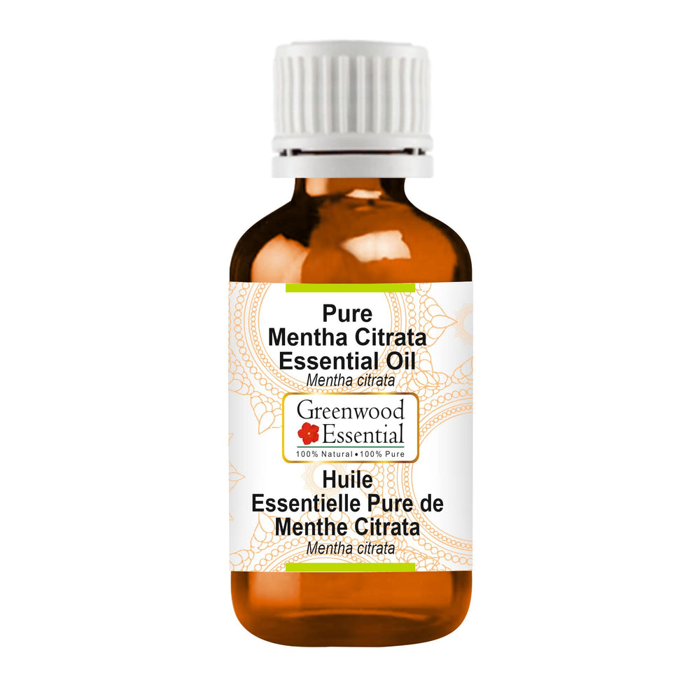 Greenwood Essential Mentha Citrata bottle front, ideal for diffusion and skincare routines.