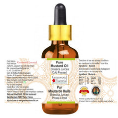 Glass dropper cap on Greenwood Essential Mustard Oil for easy application