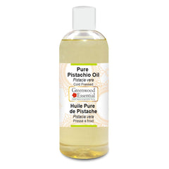 Greenwood Essential Pistachio Oil bottle front view for pure skin and hair care.