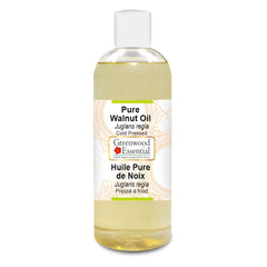 Greenwood Essential Walnut Oil bottle with 200ml capacity for skin care and massage.