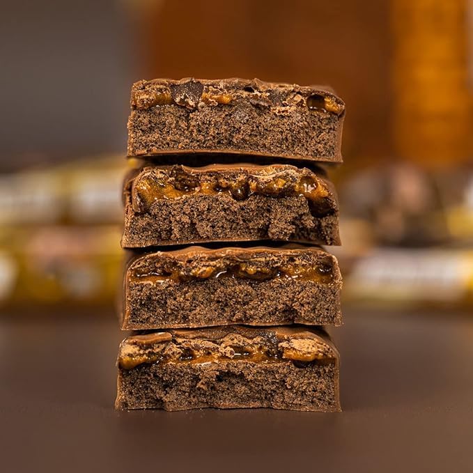 Grenade Carb Killa bar caramel layer adds a sweet contrast.