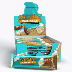 Grenade Carb Killa Chocolate Chip Salted Caramel pack shot for convenient protein snacking
