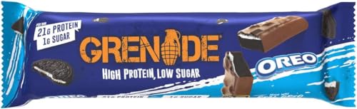 Grenade High Protein Oreo Vanilla bar whole, ready-to-eat treat with ample protein