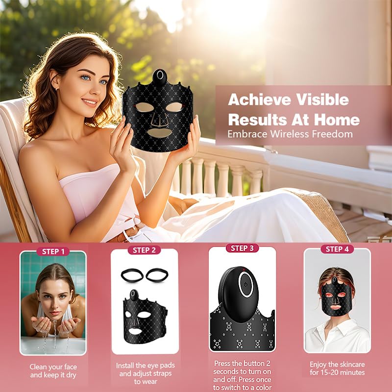 At-home skincare companion for simple weekly LED routines