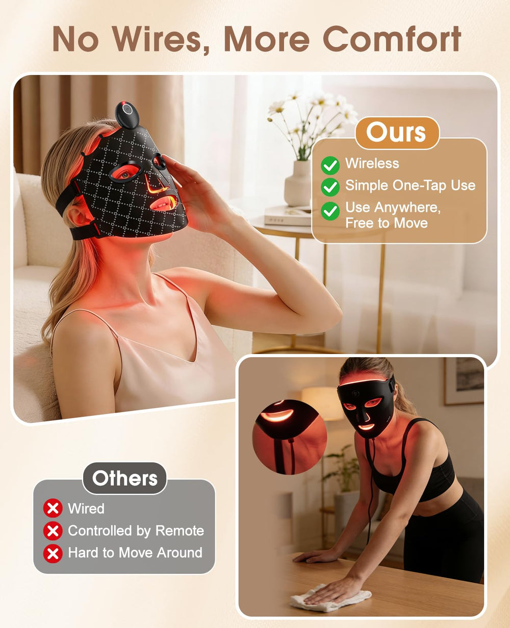 Blackout eye shields provide focused light sessions and privacy