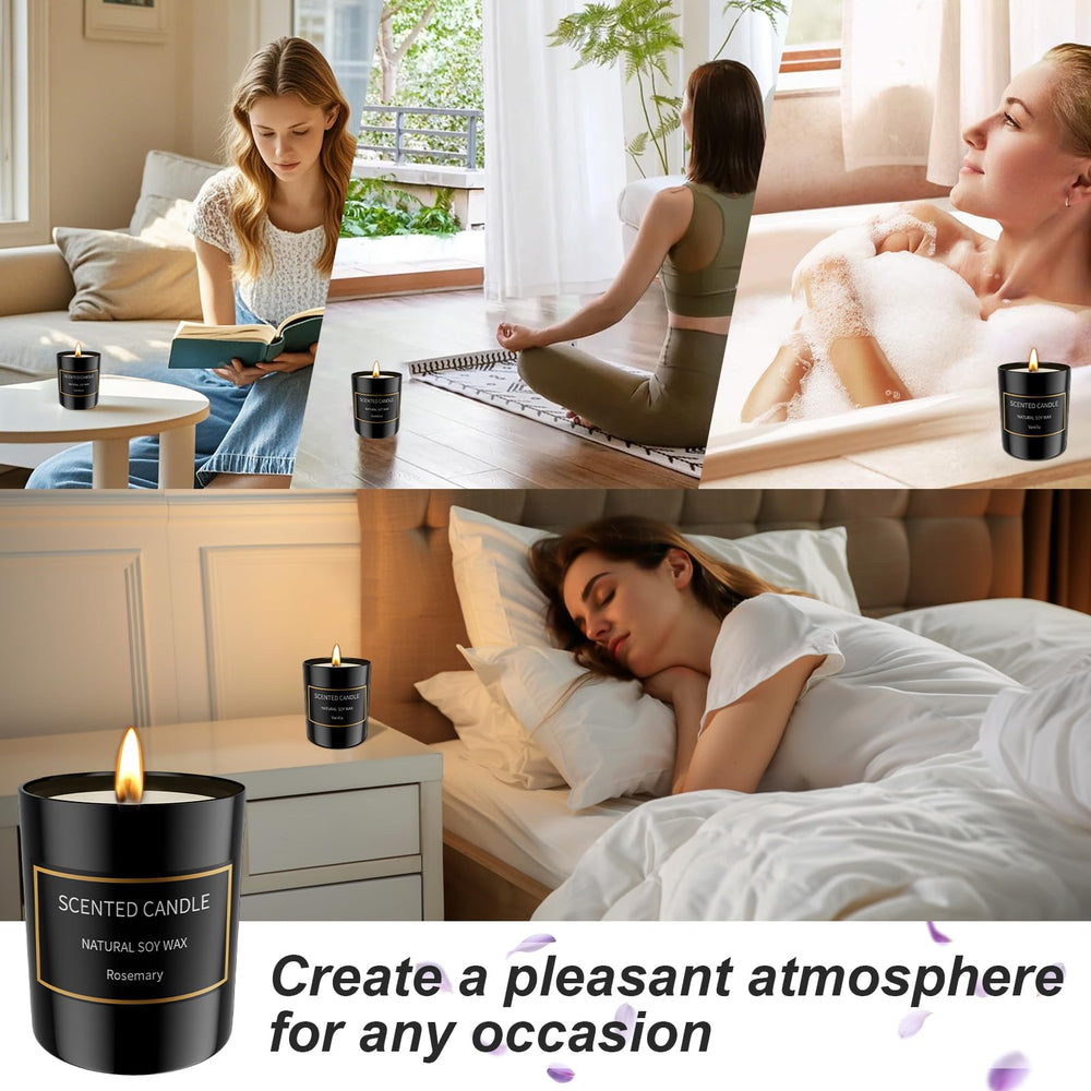 Grestar 8-pack mint scent candle refreshes spaces and relieves tension