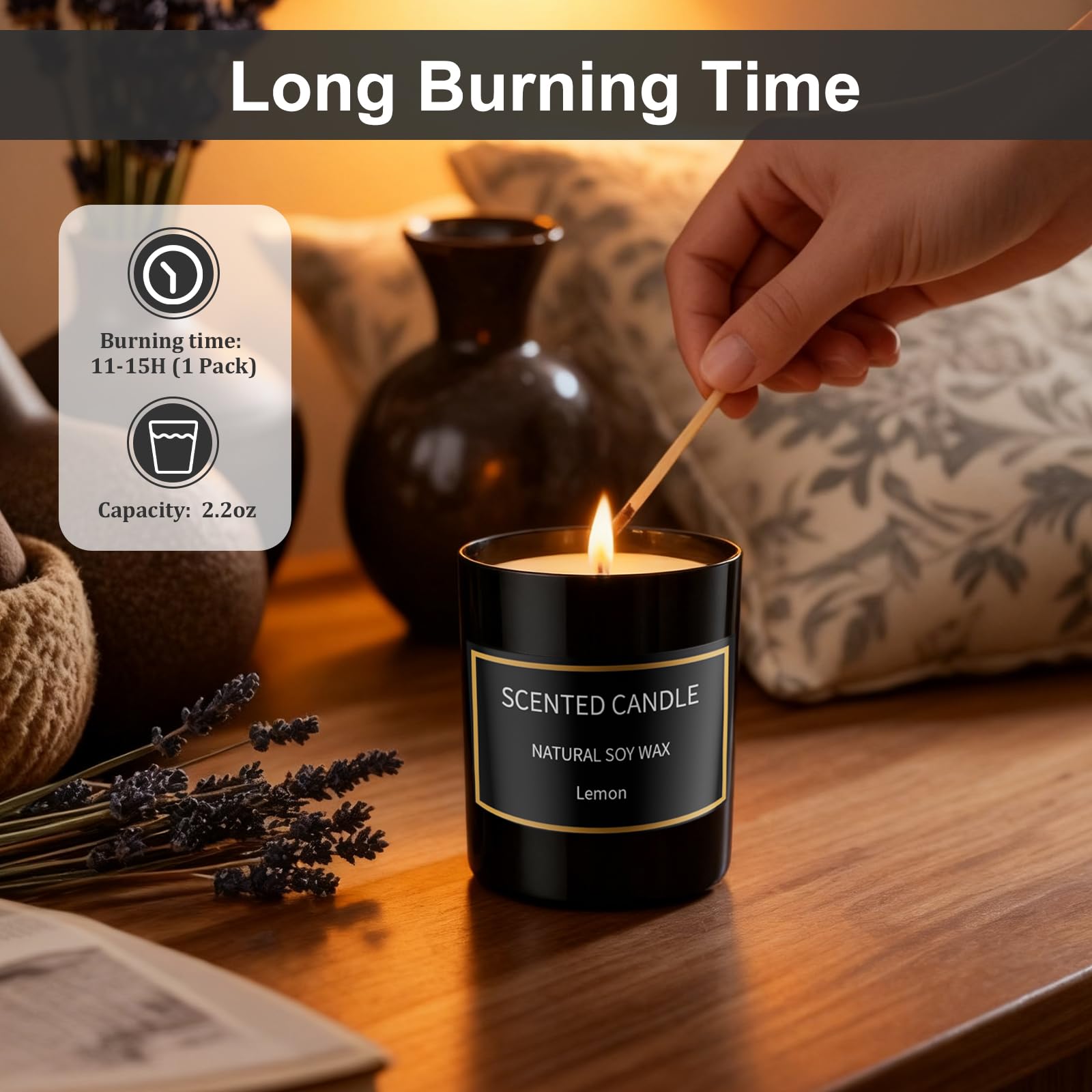 Grestar 8-pack rose candle adds romantic ambiance and elegant decor
