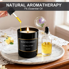 Grestar 8-pack rosemary fragrance candle boosts focus and soothing atmosphere