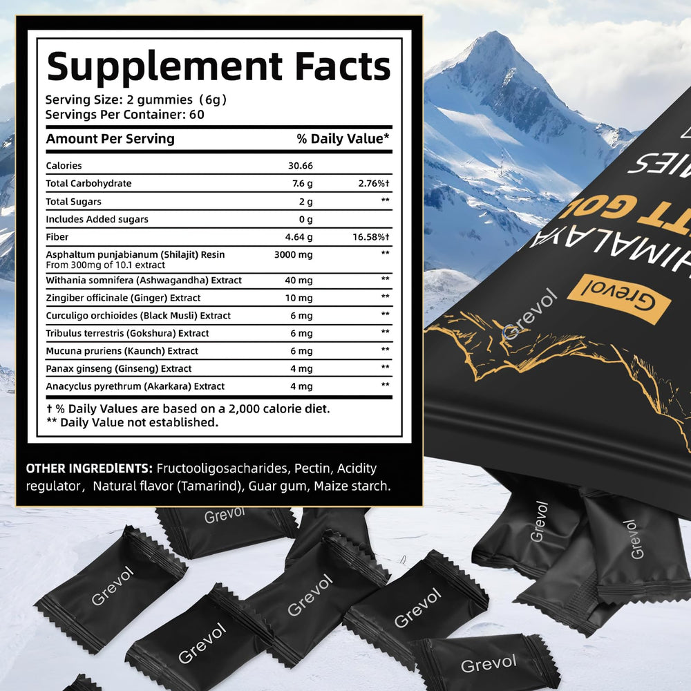 Grevol Shilajit Gummies no added sugar option for mindful snacking