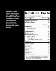GRINDS caramel pouch close-up showing dry moisture-lock design