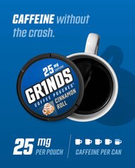 GRINDS Cinnamon Roll open can aroma captures warm bakery-inspired scent.