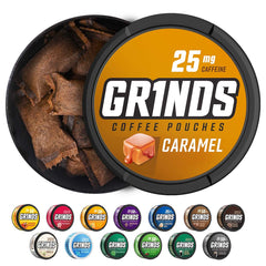 GRINDS coffee pouches on-the-go usage for quick energy