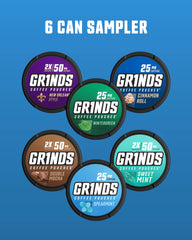 GRINDS Spearmint coffee pouch with refreshing aroma and focus support.
