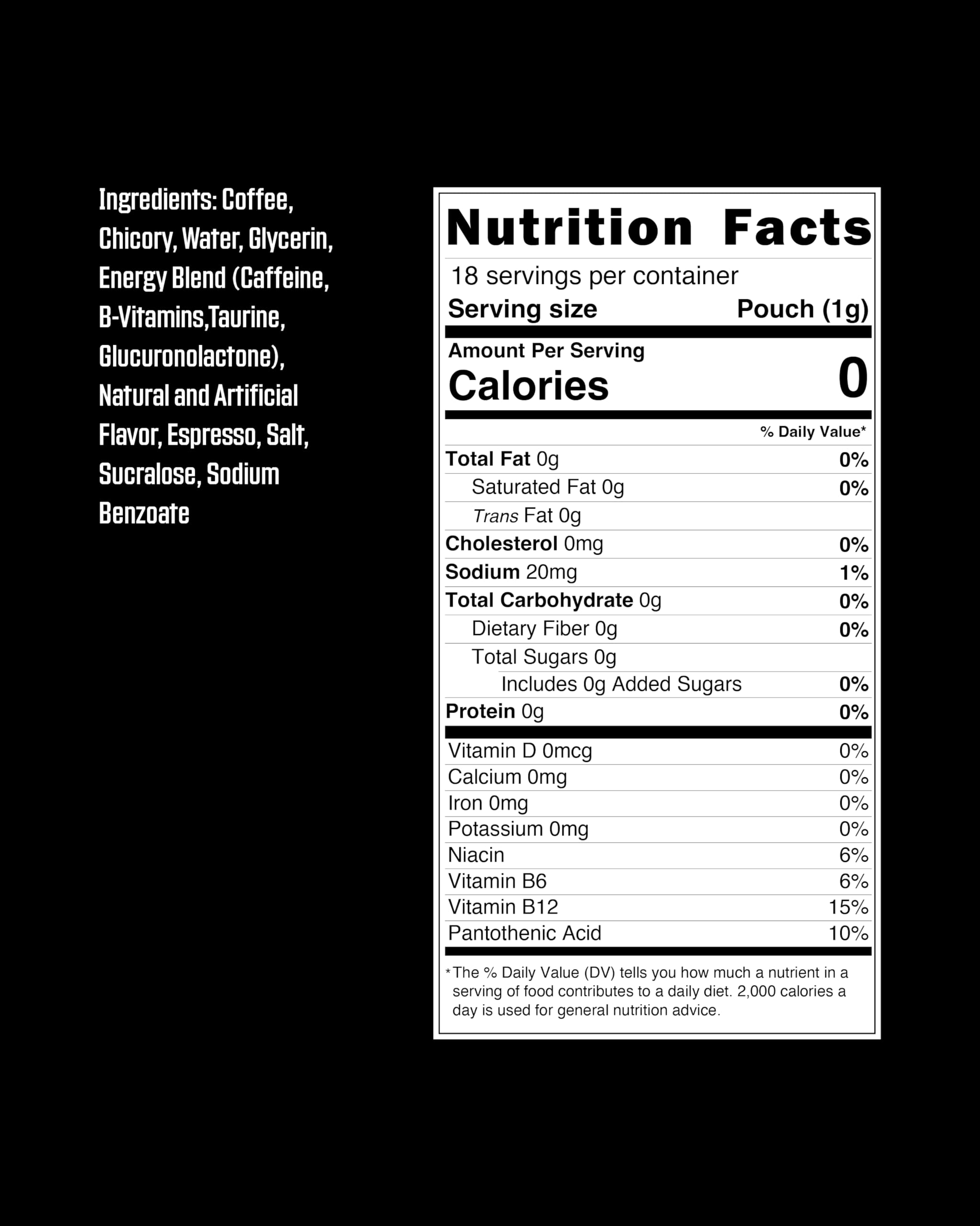 GRINDS Double Mocha can back view with flavor and energy notes