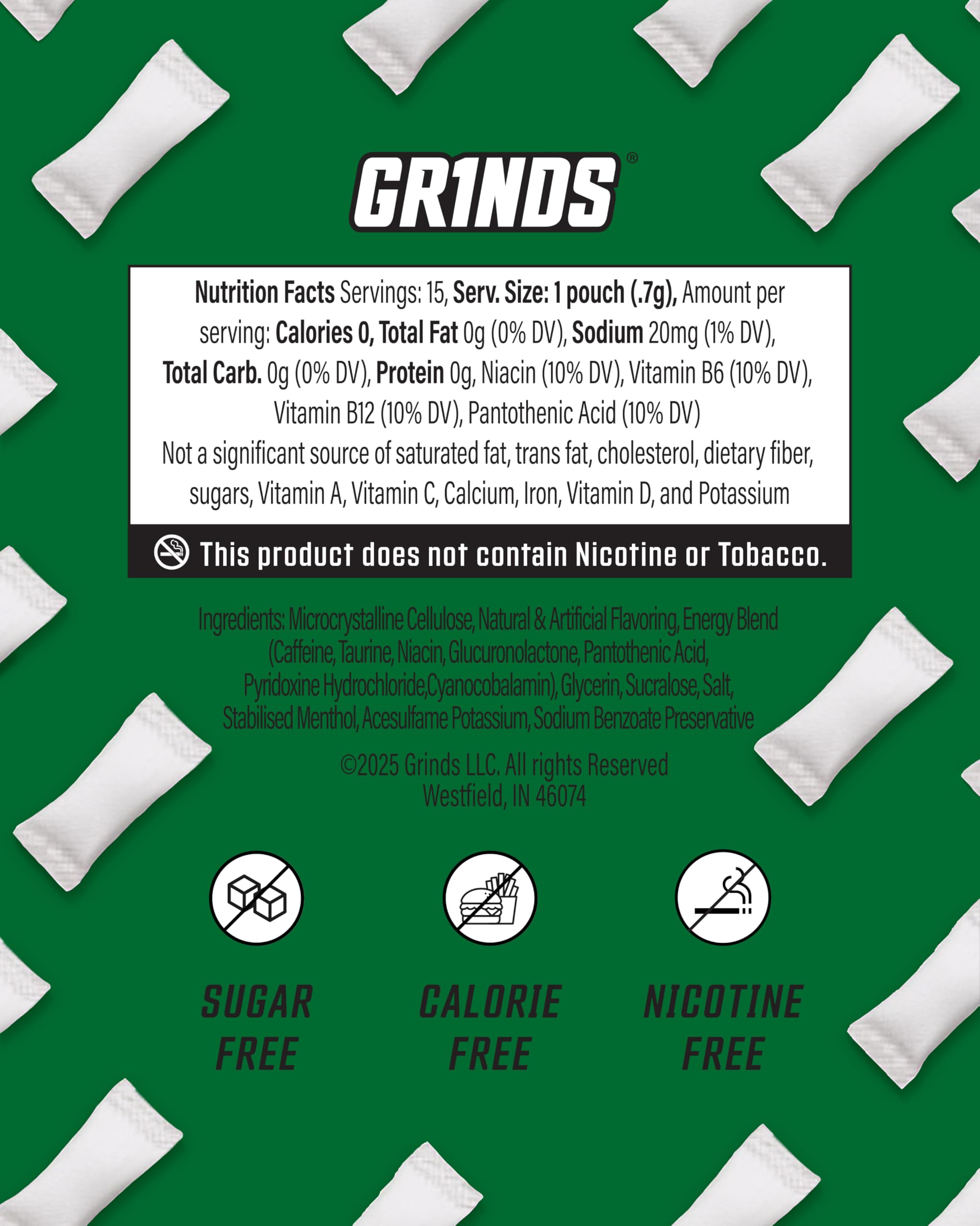 GRINDS B-vitamins included support daily energy balance